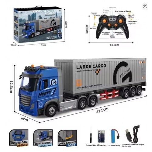 キングスベリー(Kingsbury ) COEトラックトイ 848-b5 Children's Remote Control Transport Truck – Double-Decker
